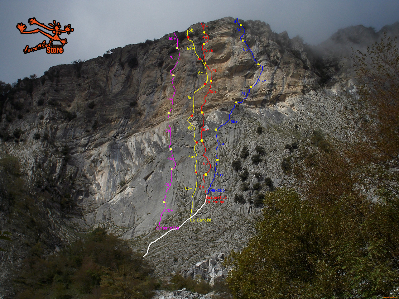 Lorno wall toscoclimb